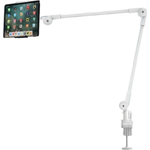 Alüminyum Alaşımlı Ayarlanabilir Uzun Kollu Telefon ve Tablet Tutucu Stand - Yatak ve Masa Için