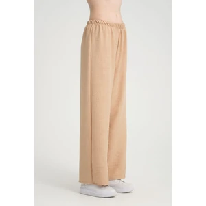 Cng Moda Bol Paça Keten Dokulu Pantolon