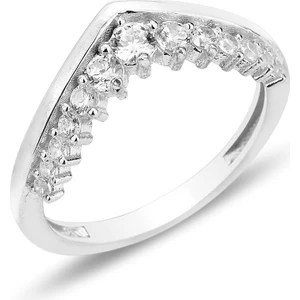 Söğütlü Silver Gümüş Rodyumlu Zirkon Taşlı Parıltılı Tutku Yüzük SGTL12370RODAJ