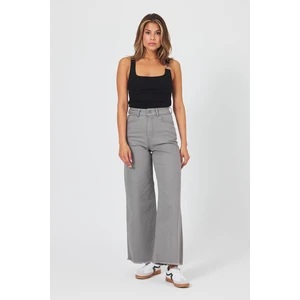 Kadın Floransa Gri Wide Leg Pantolon