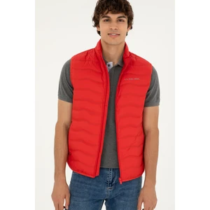 U.S. Polo Assn. Erkek Kırmızı Yelek (Dokuma) 50280831-VR030