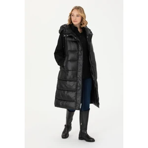 U.S. Polo Assn. Kadın Siyah Yelek (Dokuma) 50272629-VR046