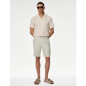Marks & Spencer Regular Fit Keten Chino Şort
