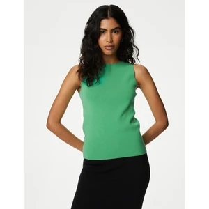 Marks & Spencer Regular Fit Yuvarlak Yaka Örme Bluz