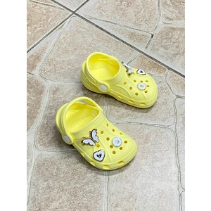 Çocukça Moda Kız Erkek Çocuk Cross Model Terlik Sandalet (Süsleri Hediye)
