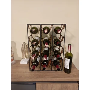 Wine Rack Drink Stand 12 Li Şaraplık Dekoratif Metal Şaraplık Standı