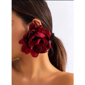Poseidons Jewellery Zara - Mango Tarz Çiçek Saten Büyük Boy Renk Renk Küpeler