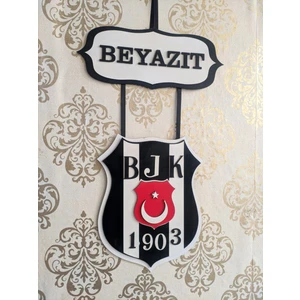 Bir Parça Tasarım Beşiktaş Ahşap Kapı,duvar Süsü