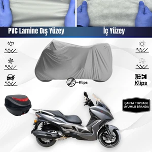 Ultra Shop Arora Gt 250 Motosiklet Branda Top Case Çanta Uyumlu Su Geçirmez Motor Branda