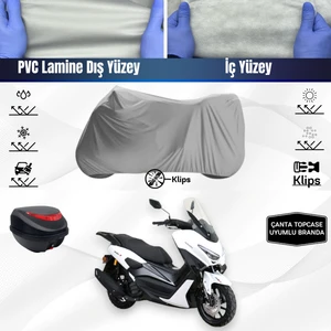 Ultra Shop Arora Max-T Motosiklet Branda Top Case Çanta Uyumlu Su Geçirmez Motor Branda