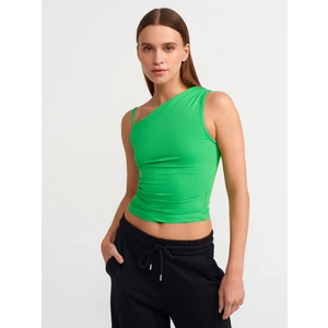 20861 Asimetrik Büzgülü Top-Yeşil