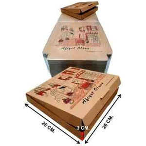 Amaç Yaşam ve Ambalaj Amaç Pizza Kutusu Taşıma Kutusu 26*26 Pizza Kutusu 1 koli (100 adet) şeklinde gönderiliyor
