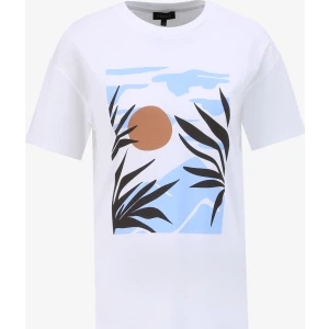 Beyaz Kadın Bisiklet Yaka Basic T-Shirt F4Sl-Tst0740