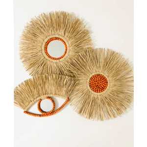 Rafya Duvar süsü boncuklu 3set