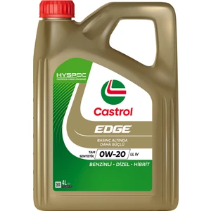 Edge 0W-20 Ll 4 Litre Motor Yağı (Üretim Yılı 2024 )