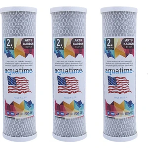 Su Arıtma Filtresi 10 Inç Blok Karbon Filtre 3 Adet