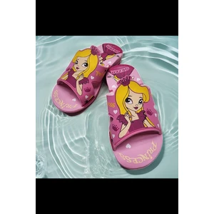Çocuk Günlük Prenses Figürlü Plaj,havuz,deniz Terliği