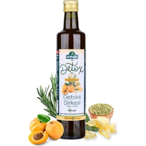 Detoks Sirkesi Kayısı Pulplu ve Sandaloz Sakızlı Sirke 500ML Içilebilir. Detox Vinegar