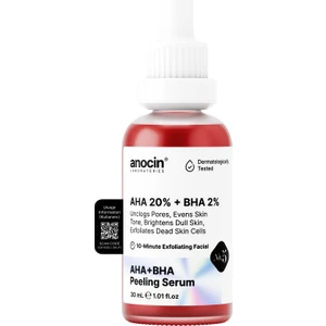 Anocin Aha 20% + Bha 2% Canlandırıcı & Cilt Tonu Eşitleyici Kırmızı Peeling Cilt Serumu