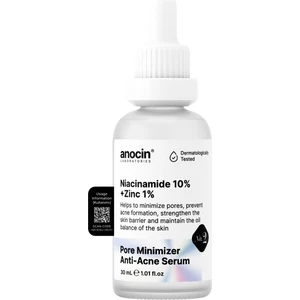 Anocin Niacinamide 10% + Zinc 1% Sıkılaştırma Akne Engelleme Cilt Yenileme Serum
