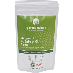 Organik Buğday Çimi Tozu 60 Gr - 15 Servis
