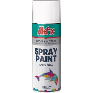 Sprey Boya Akrilik Düz Renkler 400 ml Mat Beyaz- Ral 9003