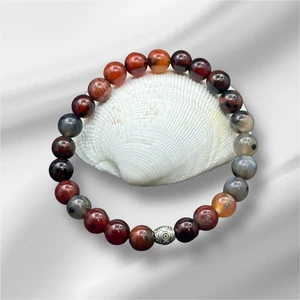 Ispartalı Doğaltaş Ve Kehribar Evi  Sertifikalı Kahverengi Akik Doğaltaş Bileklik