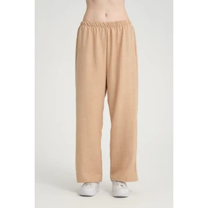 Cng Moda Büyük Beden Keten Dokuma Pantolon