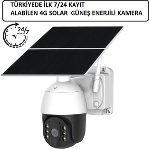 Solutions Technology 5mp Full Hd 4K Sim Kartlı Solarlı ( 4g Güneş Panelli) Tarlada Bağda Güvenlik Kamerası