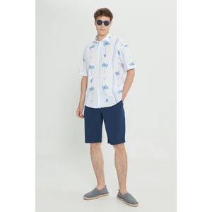 Altınyıldız Classics Comfort Fit Rahat Kesim Yan Cepli Keten Şort