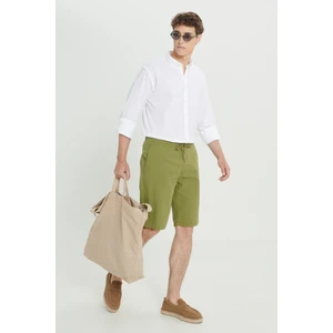 Altınyıldız Classics Comfort Fit Rahat Kesim Yan Cepli Keten Şort