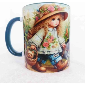 Mugs And Love Sevimli Sıppa Vintage Baskı Büyük Boy Kupa