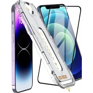 3gen Case Iphone 12 Pro Max Magıc Otomatik Kolay Hizalama Aparatlı Cam Ekran Koruyucu Poınt Magic