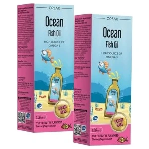 Tutti Frutti Karışık Meyve Aromalı Balık Yağı Şurup 150 ml 2 Adet