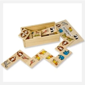 Laylay Toys Domino Hayvanlar Ahşap Anaokulu Eğitici Oyuncaklar
