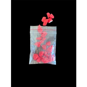Hg Ambalaj 200 Adet 6x7 cm Şeffaf Kilitli Poşet, Kına Çerez Kuruyemiş Poşeti, Kilitli Torba
