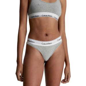 Calvin Klein Kadın Gri Tanga Külot