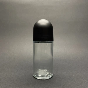 50 cc Roll-On Cam  Şişe - Şeffaf - 50 ml Cam Deodorant Şişesi  x 3 Adet