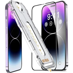 3gen Case Iphone 14 Pro Magıc Otomatik Kolay Hizalama Aparatlı Cam Ekran Koruyucu Poınt Magic
