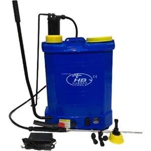 Hb Garden Tools Hb 16 Lt Akülü Şarjlı + Kollu Sırt Tipi Bahçe Sulama ve Ilaçlama Araç Yıkama Dezenfektan Püskürtme Pompası