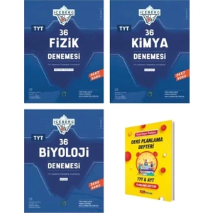 Okyanus Yayınları TYT İceberg 12 Fizik Denemesi - 12 Kimya Denemesi - 12 Biyoloji Denemesi 3'lü Set + Ders Planlama Defteri