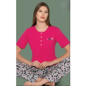 Over Sleep Kadın Pembe K.kol Pijama Takım 1194