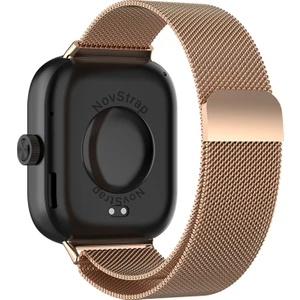 Novstrap Xiaomi Redmi Watch 4 ile Uyumlu Kordon Mıknatıslı Metal Hasır Kordon Kayış