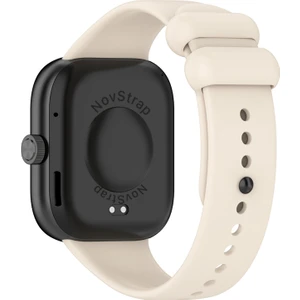 Novstrap Xiaomi Redmi Watch 4 ile Uyumlu Kordon Kayış Yumuşak Silikon Klasik Kordon