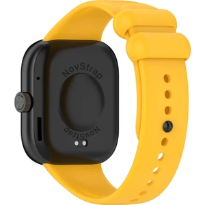 Novstrap Xiaomi Redmi Watch 4 ile Uyumlu Kordon Kayış Yumuşak Silikon Klasik Kordon