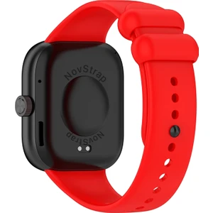 Novstrap Xiaomi Redmi Watch 4 ile Uyumlu Kordon Kayış Yumuşak Silikon Klasik Kordon