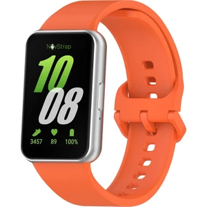 Novstrap Samsung Galaxy Fit 3 ile Uyumlu Kordon Kayış Yumuşak Silikon Klasik Kordon