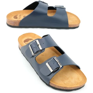 Mantar Taban Şiltesi Deri Erkek Terlik