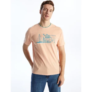 LC Waikiki Lcwaıkıkı Classic Bisiklet Yaka Kısa Kollu Baskılı Penye Erkek Tişört