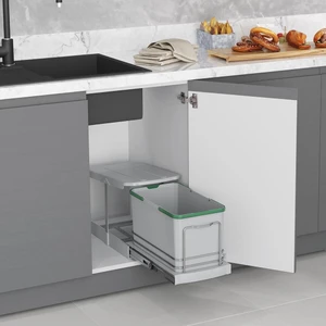 2573 16 Lt Çöp Kovası Gri